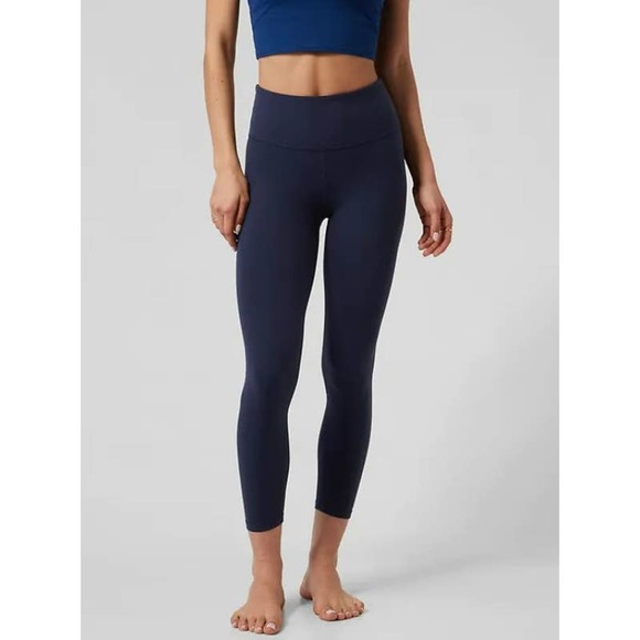 Athleta Pants - Athleta Elation 7/8 Tight Navy Blue Women's Size medium Soft Leggings Athleisure
